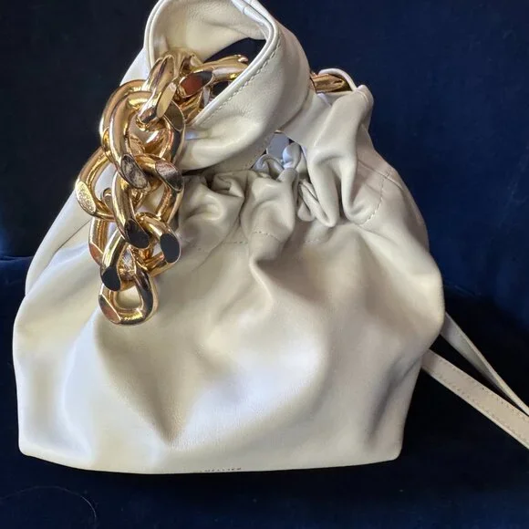 Gorgeous! Like New DeMellier Cream Leather Chain Bucket Bag - Picture 4 of 12